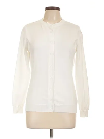 Pre-owned Unbranded Cardigan Sweater In White