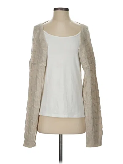 Pre-owned Unbranded Cardigan Sweater In White