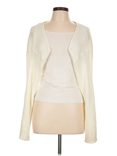 Pre-owned Unbranded Cardigan Sweater In White