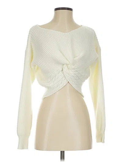 Pre-owned Unbranded Cardigan Sweater In White
