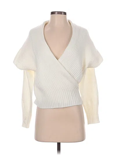 Pre-owned Unbranded Cardigan Sweater In White