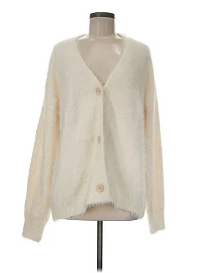 Pre-owned Unbranded Cardigan Sweater In White