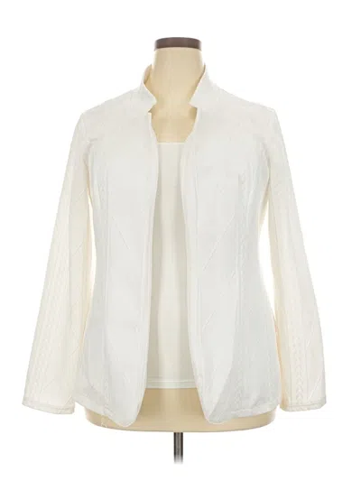 Pre-owned Unbranded Cardigan Sweater In White