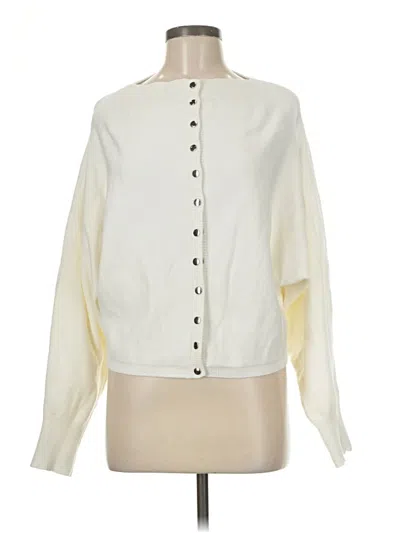 Pre-owned Unbranded Cardigan Sweater In White