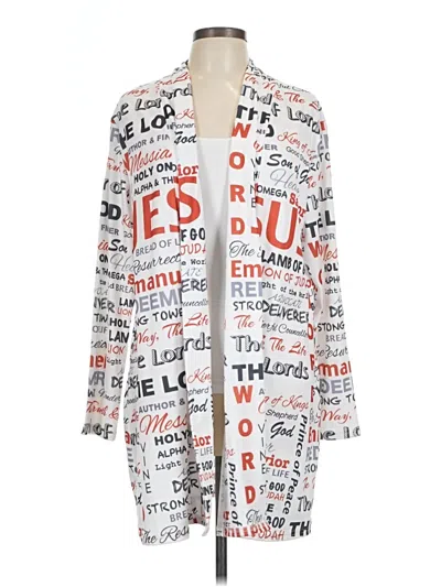 Pre-owned Unbranded Cardigan Sweater In White