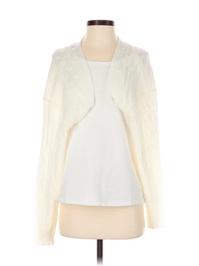 Pre-owned Unbranded Cardigan Sweater In White