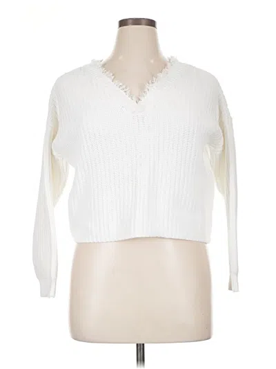 Pre-owned Unbranded Cardigan Sweater In White