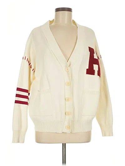 Pre-owned Unbranded Cardigan Sweater In White