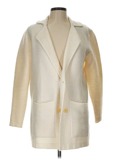 Pre-owned Unbranded Cardigan Sweater In White
