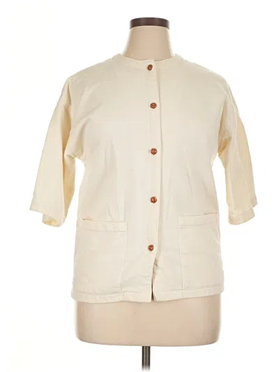 Pre-owned Unbranded Cardigan Sweater In White