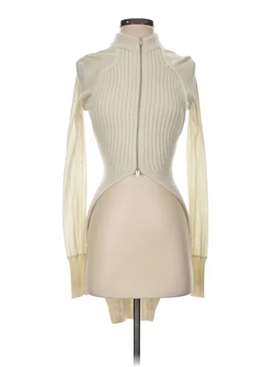 Pre-owned Unbranded Cardigan Sweater In White