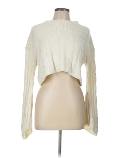 Pre-owned Unbranded Cardigan Sweater In White