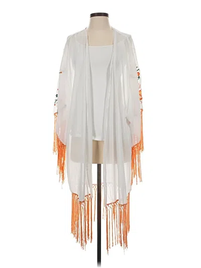 Pre-owned Unbranded Cardigan Sweater In White