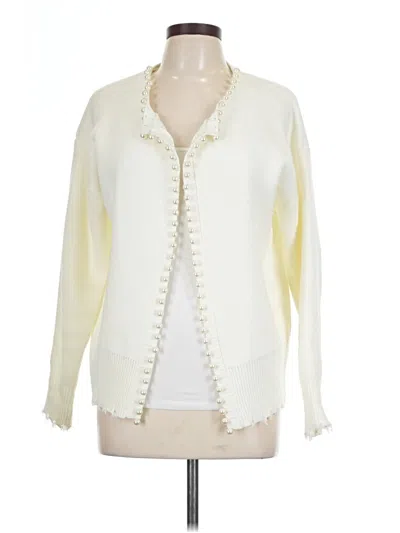 Pre-owned Unbranded Cardigan Sweater In White