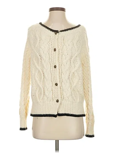 Pre-owned Unbranded Cardigan Sweater In White