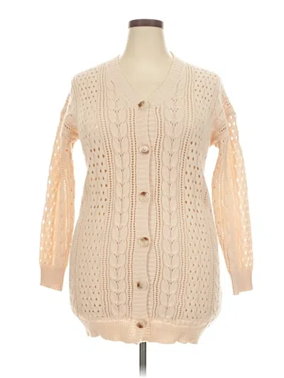 Pre-owned Unbranded Cardigan Sweater In White