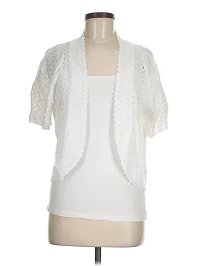 Pre-owned Unbranded Cardigan Sweater In White