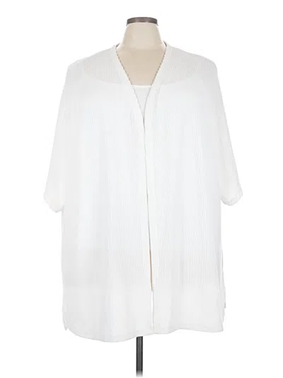 Pre-owned Unbranded Cardigan Sweater In White