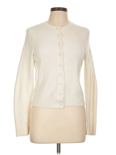 Pre-owned Unbranded Cardigan Sweater In White