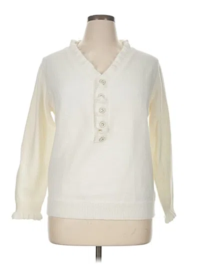 Pre-owned Unbranded Cardigan Sweater In White
