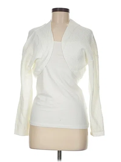 Pre-owned Unbranded Cardigan Sweater In White