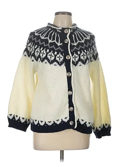 Pre-owned Unbranded Cardigan Sweater In White