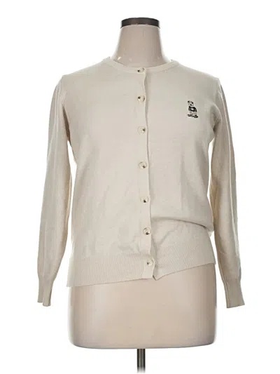 Pre-owned Unbranded Cardigan Sweater In White