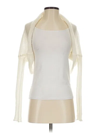 Pre-owned Unbranded Cardigan Sweater In White