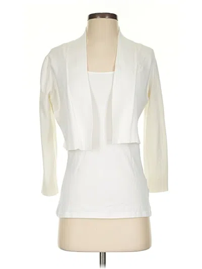 Pre-owned Unbranded Cardigan Sweater In White