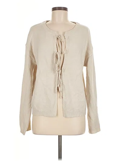 Pre-owned Unbranded Cardigan Sweater In White