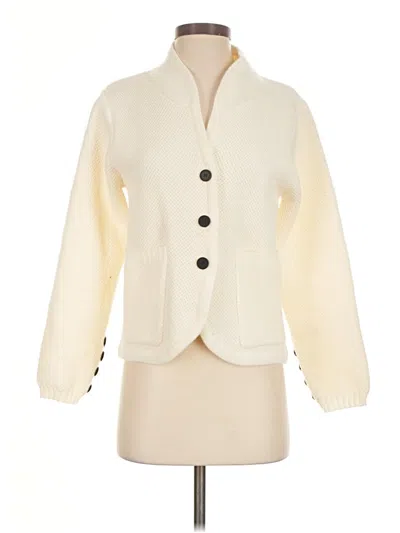 Pre-owned Unbranded Cardigan Sweater In White