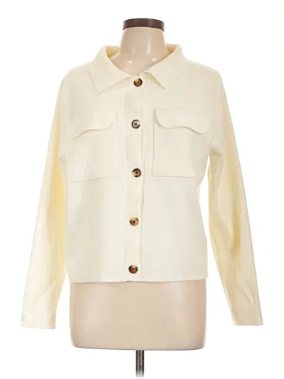 Pre-owned Unbranded Cardigan Sweater In White