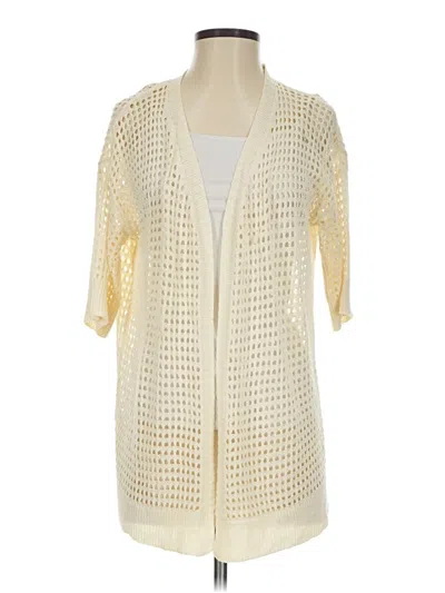 Pre-owned Unbranded Cardigan Sweater In White