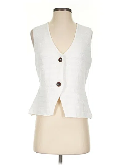 Pre-owned Unbranded Cardigan Sweater In White