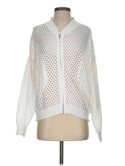 Pre-owned Unbranded Cardigan Sweater In White