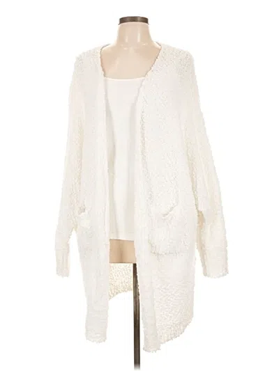 Pre-owned Unbranded Cardigan Sweater In White