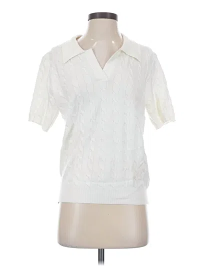 Pre-owned Unbranded Cardigan Sweater In White