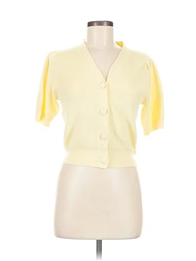 Pre-owned Unbranded Cardigan Sweater In Yellow