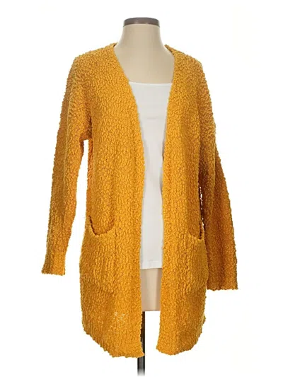 Pre-owned Unbranded Cardigan Sweater In Yellow