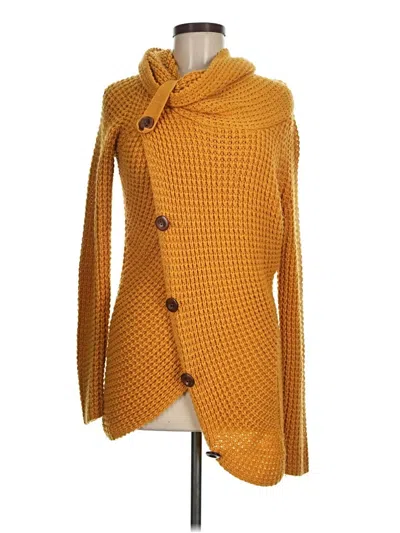 Pre-owned Unbranded Cardigan Sweater In Yellow