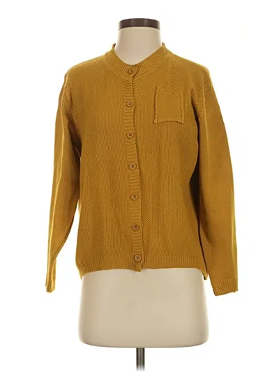 Pre-owned Unbranded Cardigan Sweater In Yellow