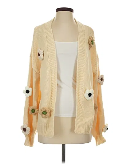 Pre-owned Unbranded Cardigan Sweater In Yellow