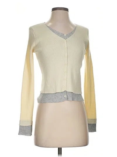 Pre-owned Unbranded Cardigan Sweater In Yellow