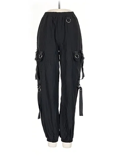 Pre-owned Unbranded Cargo Pants In Black