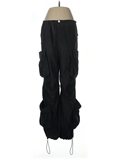 Pre-owned Unbranded Cargo Pants In Black
