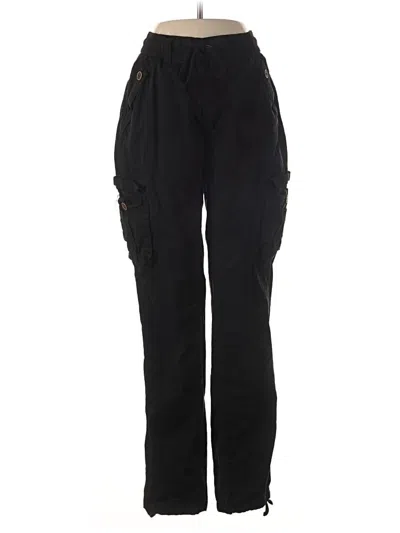 Pre-owned Unbranded Cargo Pants In Black