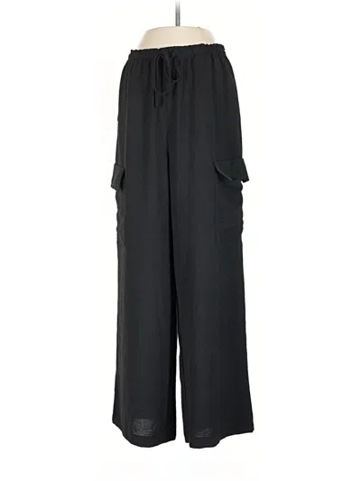 Pre-owned Unbranded Cargo Pants In Black