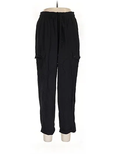 Pre-owned Unbranded Cargo Pants In Black