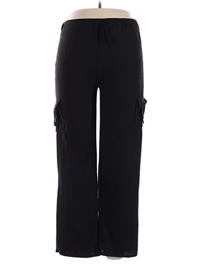Pre-owned Unbranded Cargo Pants In Black