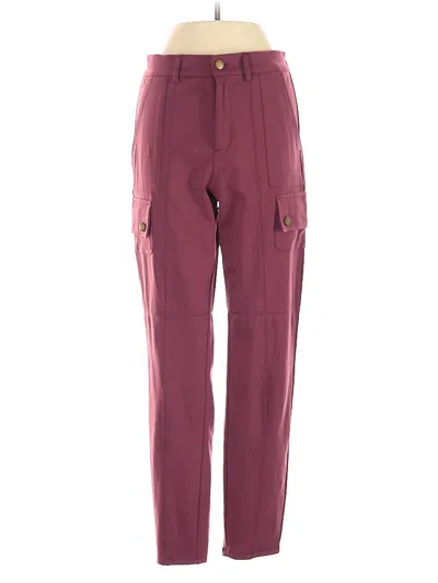 Pre-owned Unbranded Cargo Pants In Burgundy